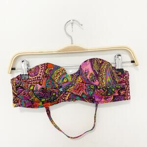 Victoria's Secret Print Bikini Top Size 34B